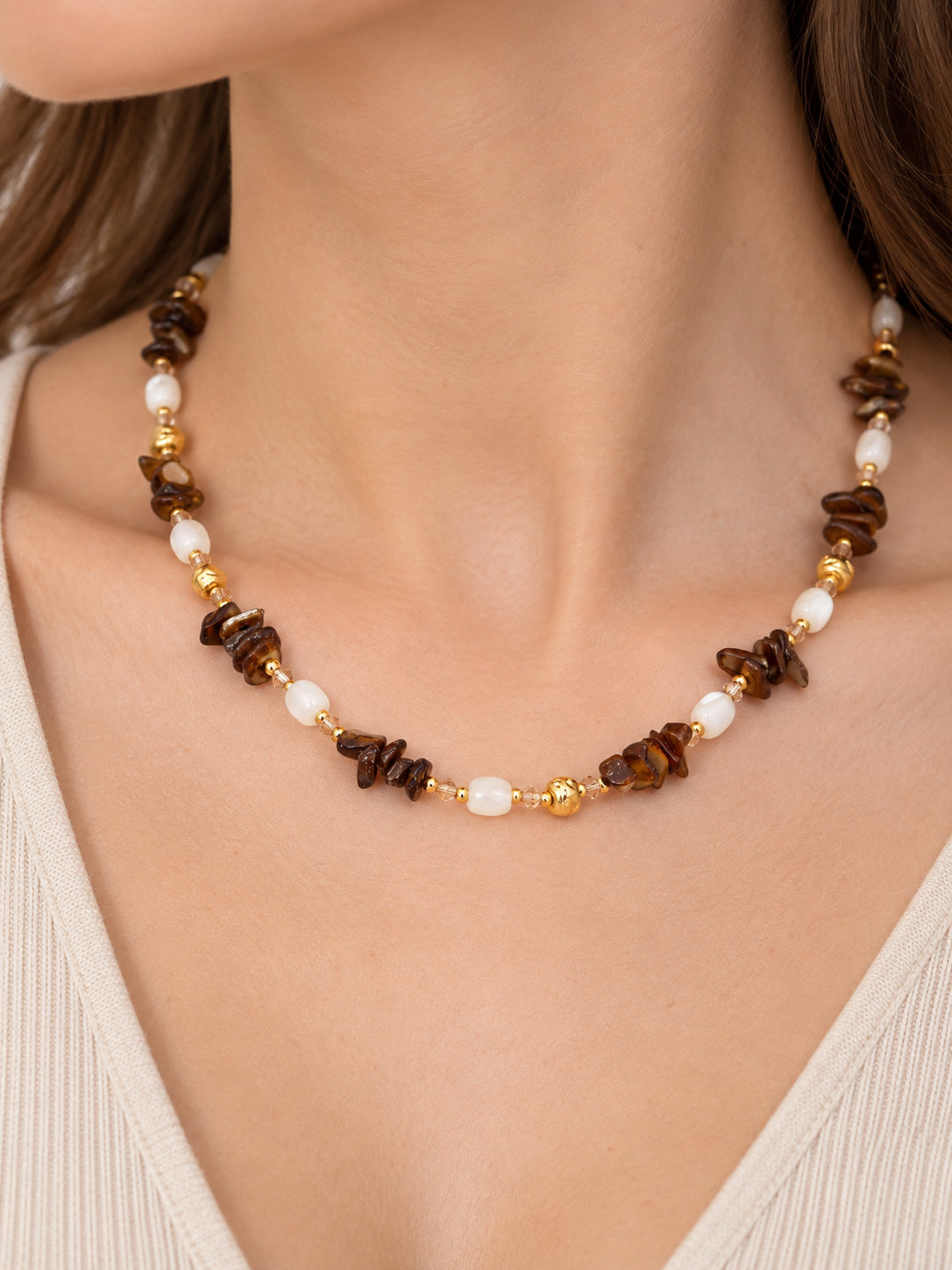 Tiger Eyes Necklace