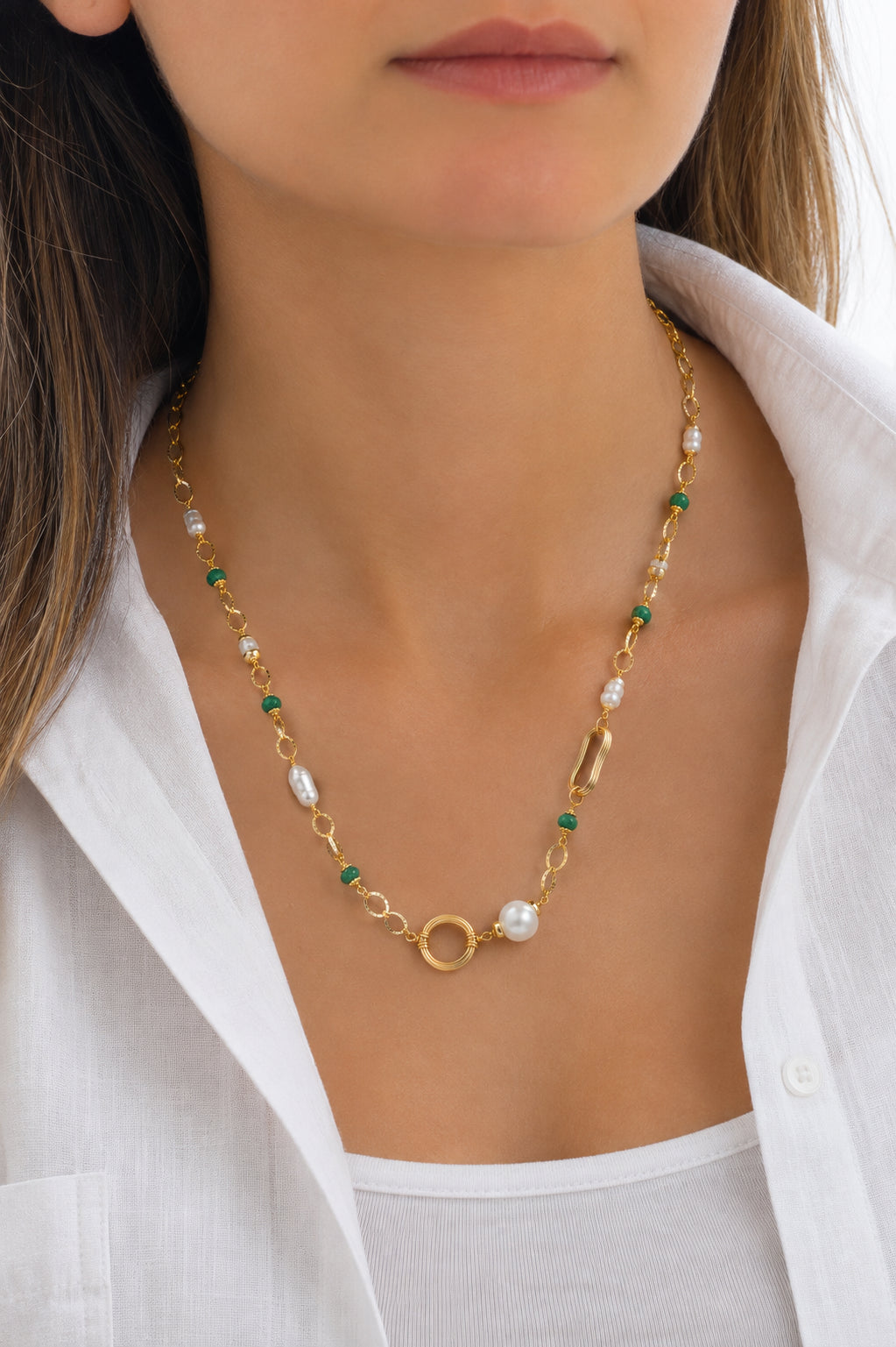 Pearl & Turquoise Necklace