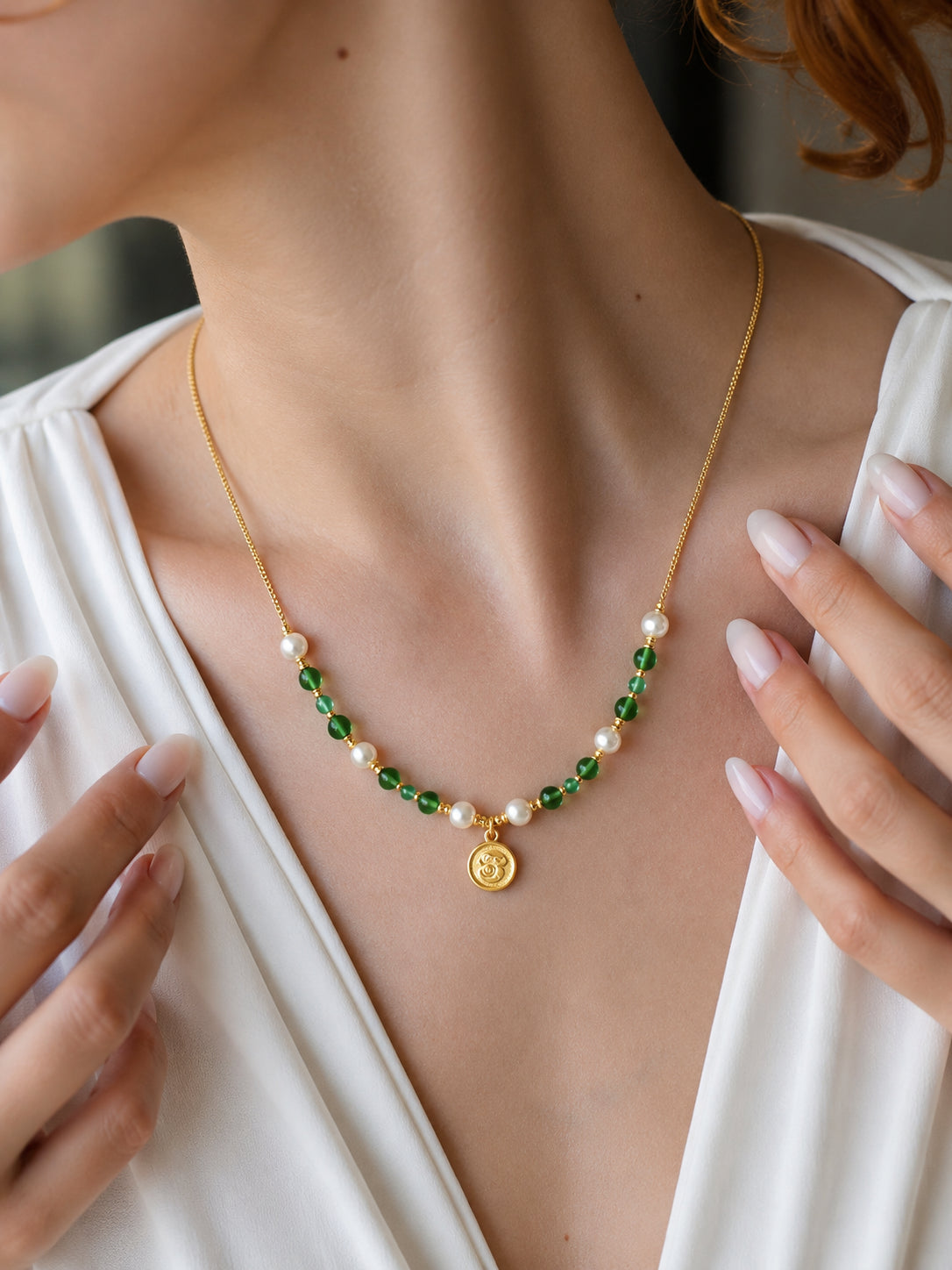 Crystal & Pearl Necklace