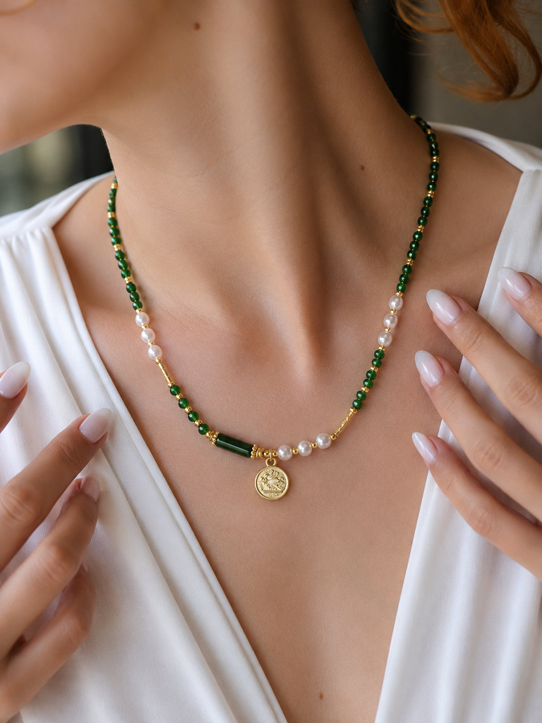 Crystal & Pearl Necklace