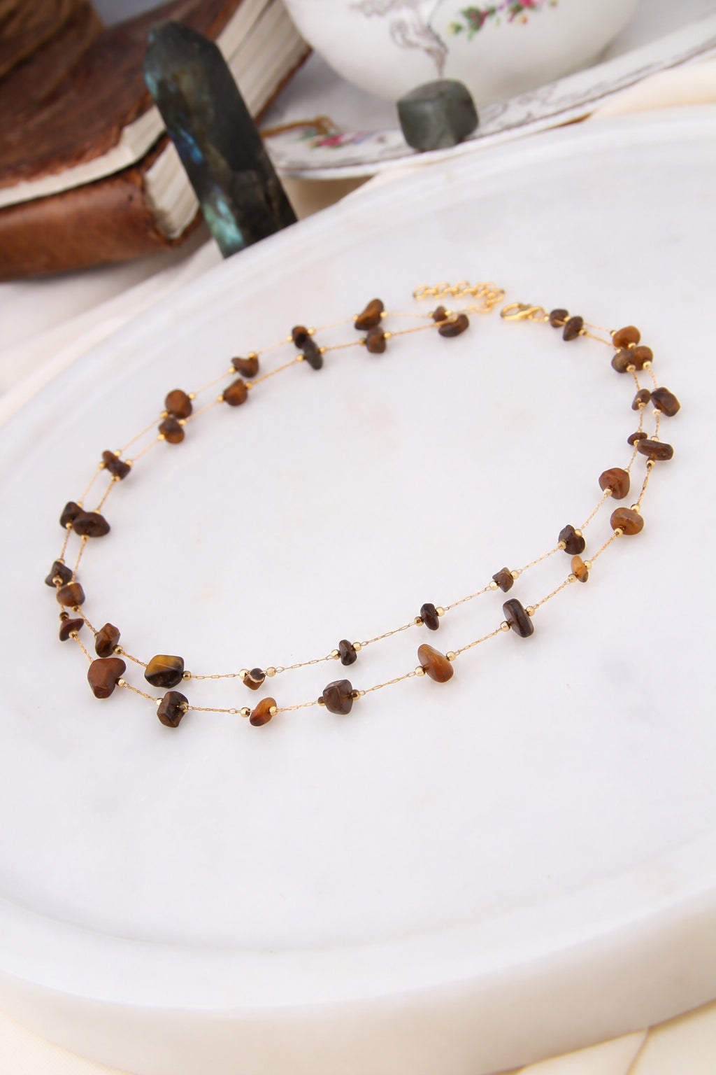 Tiger Eyes Necklace