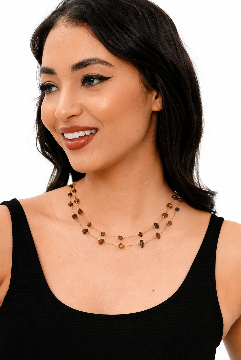 Tiger Eyes Necklace