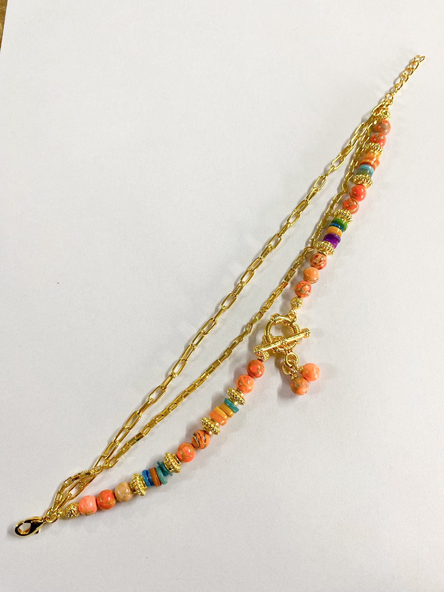 Painted Warasite Bracelet de cheville
