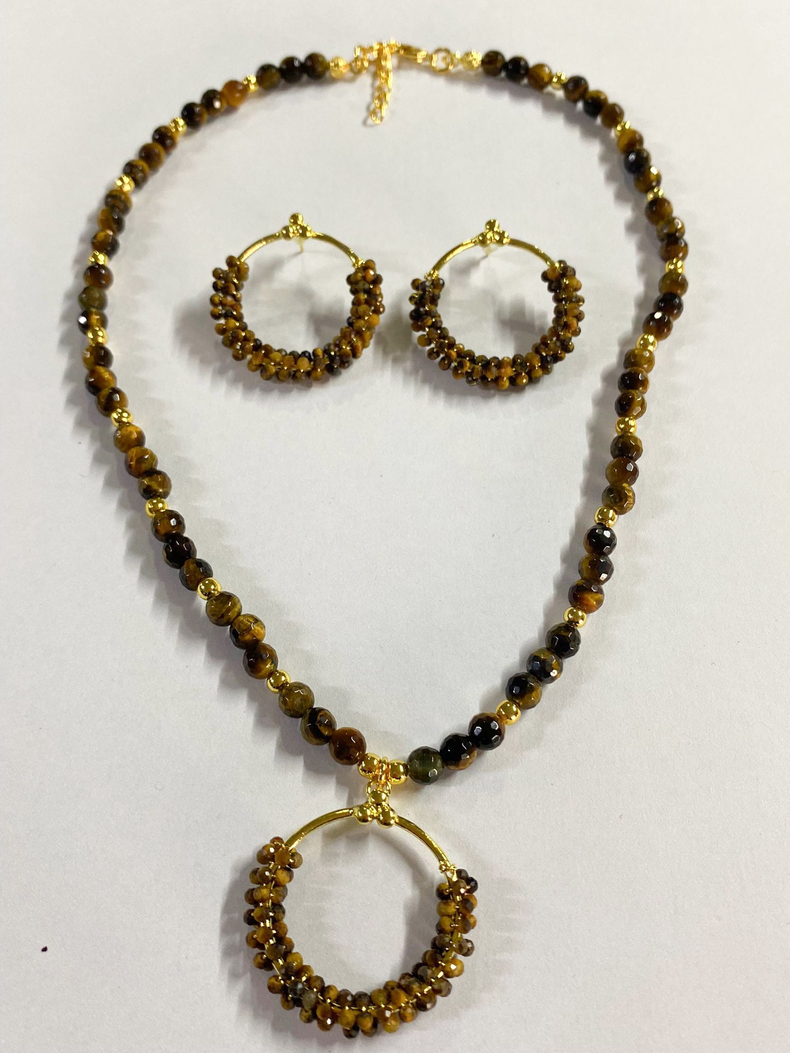 Tıger Eyes Parure colier & Boucles d'oreilles