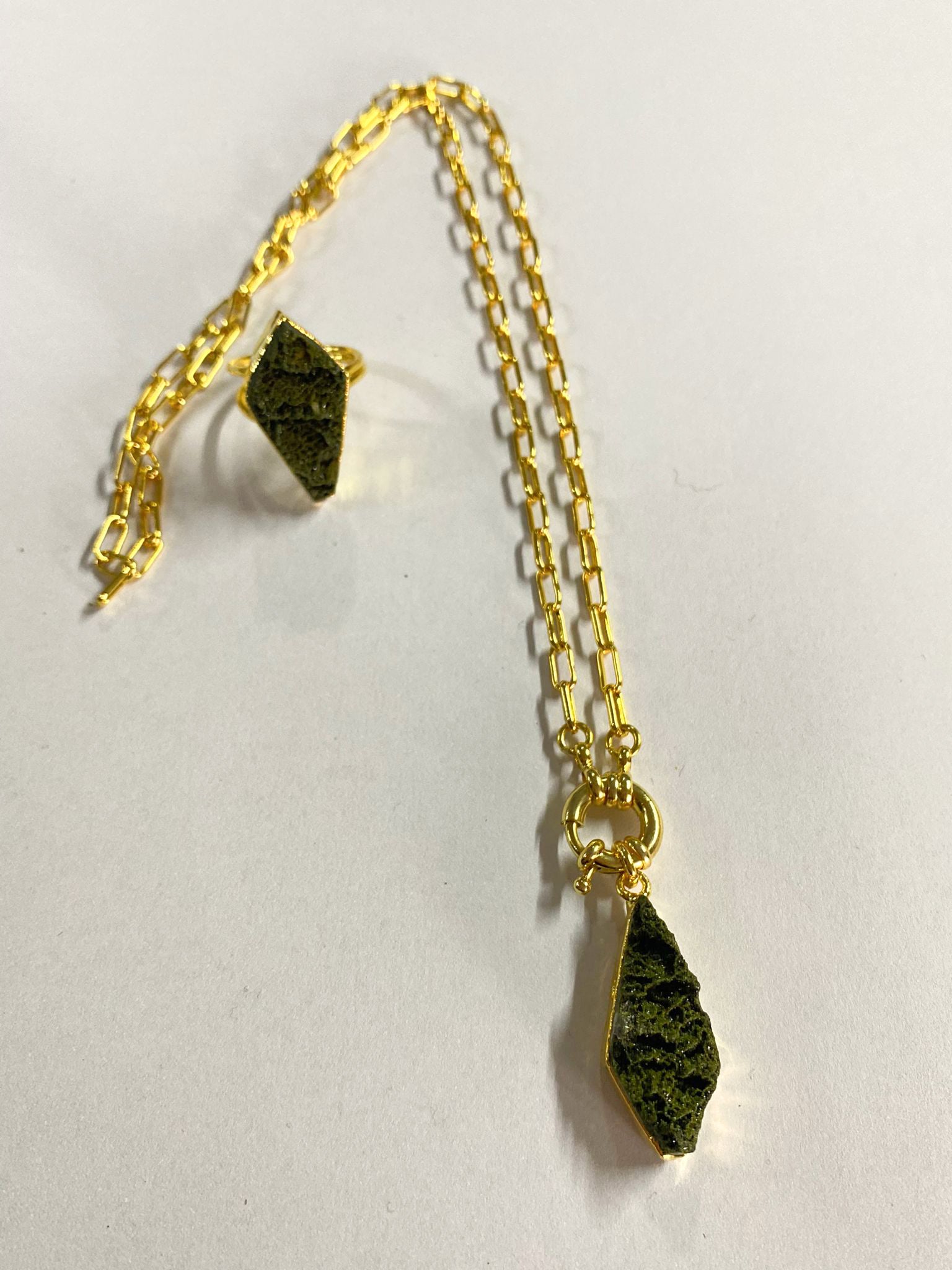 Forest Quartz Parure colier & Bague