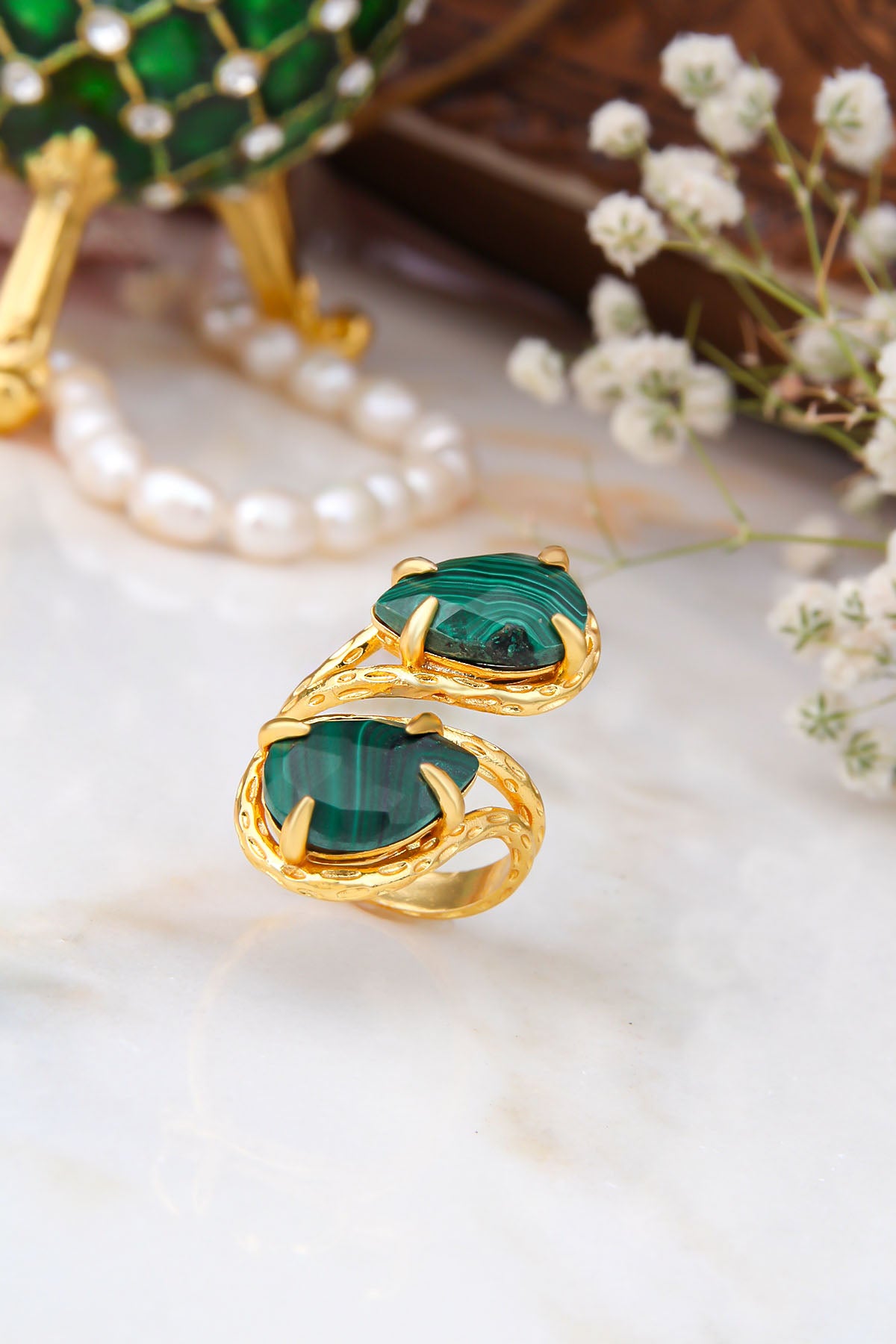 Agate Bagues