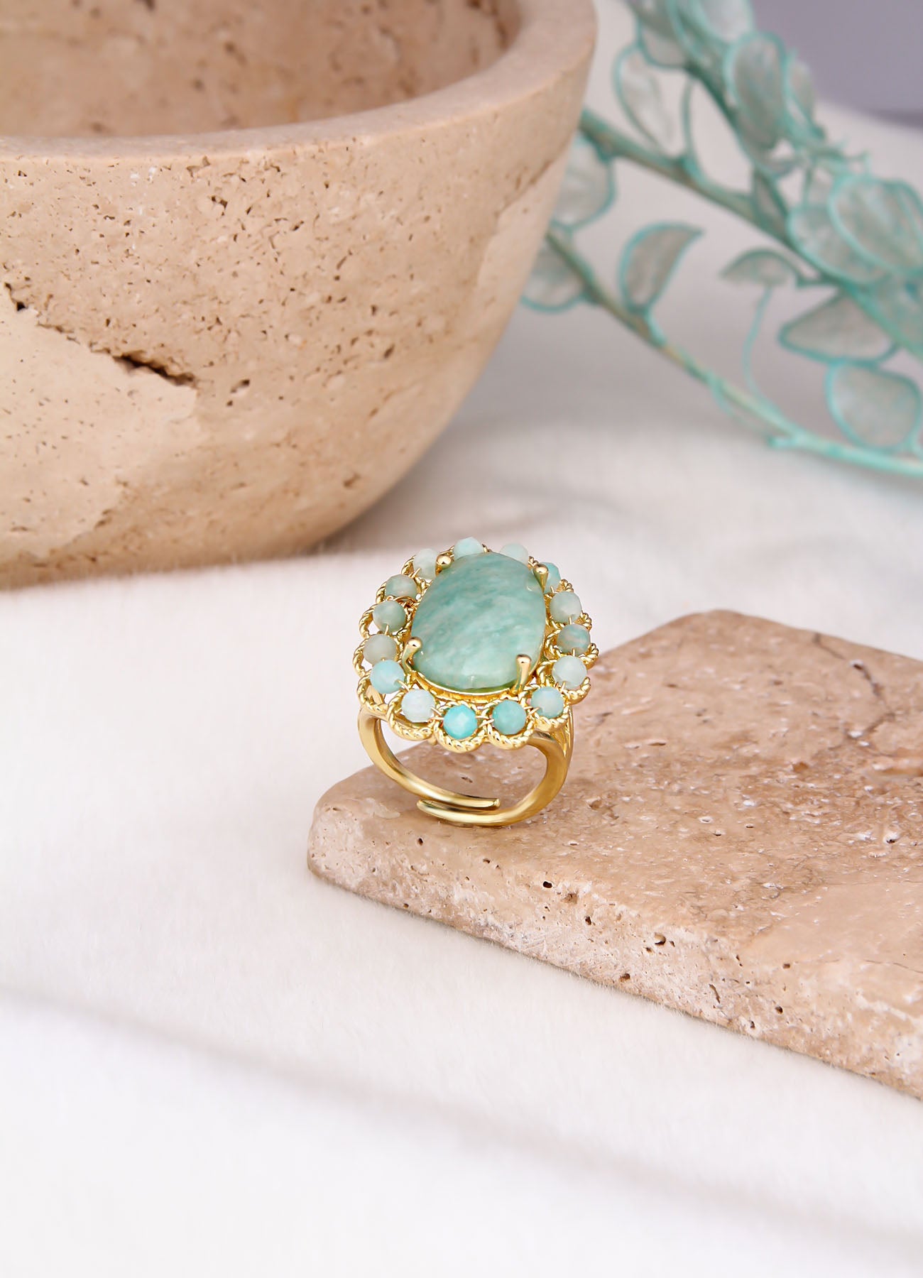 Amazonite Bague