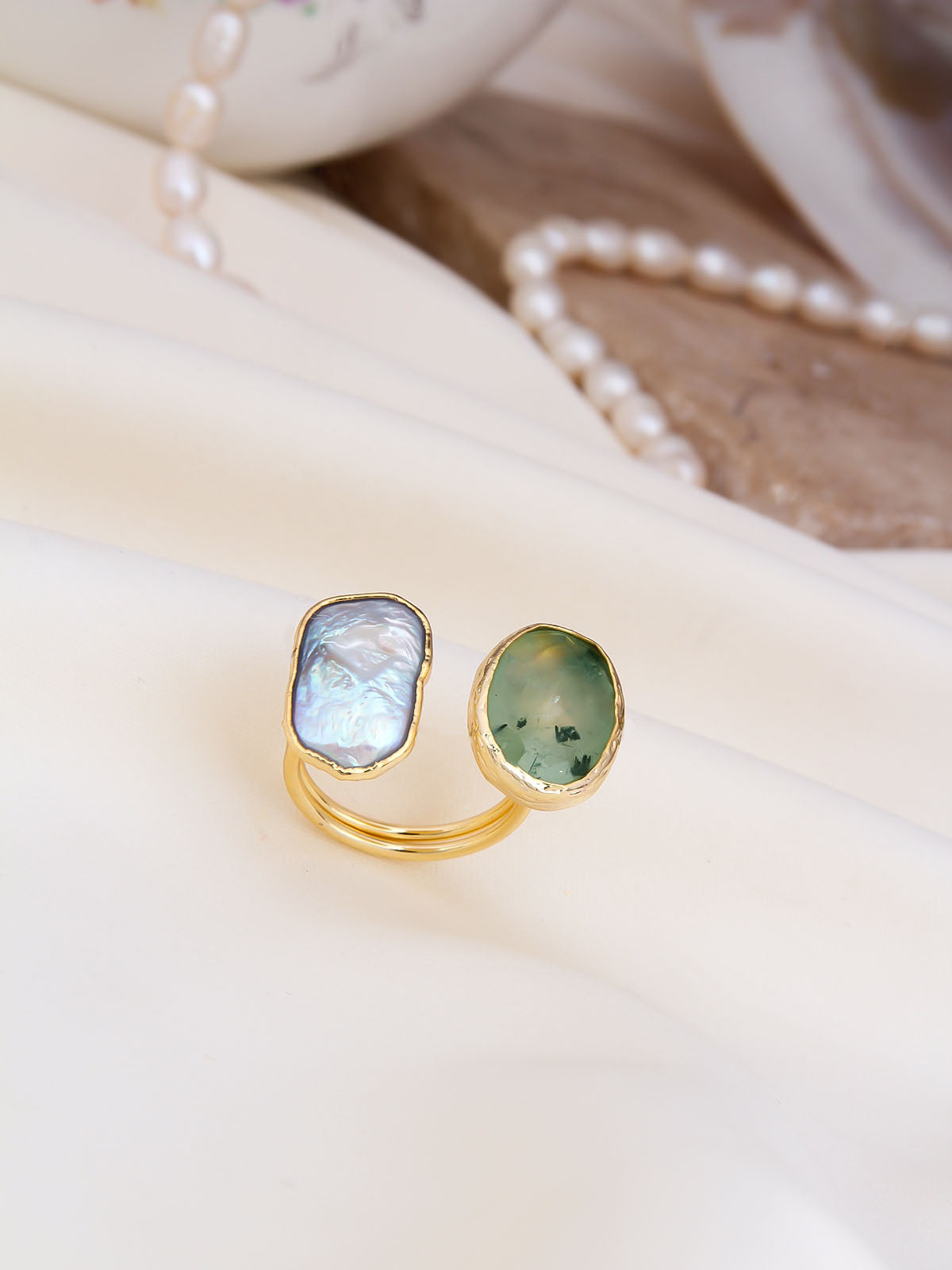 Prinhite & Pearl Bague