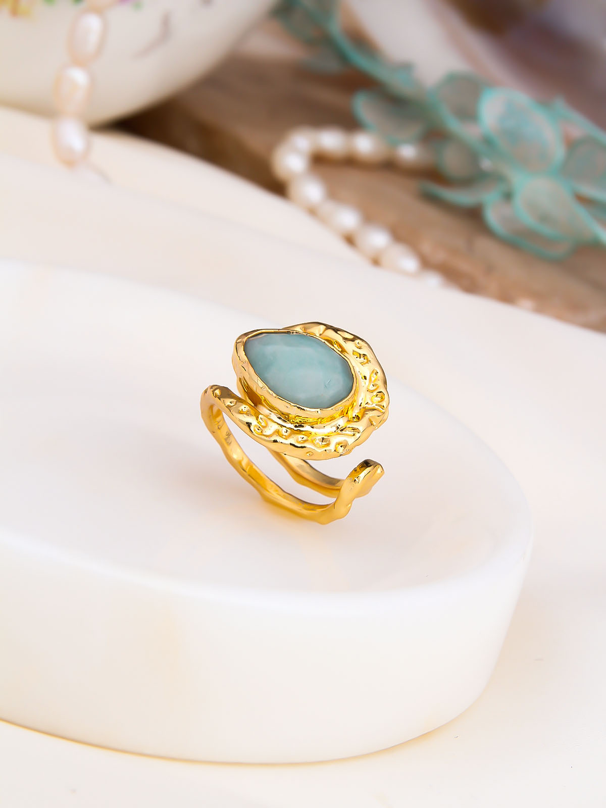 Amazonite Bague