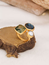 Prinhite & Labradorite Bague