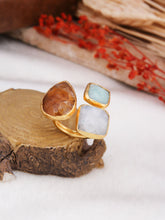 Cat Eyes & Citrine Bague