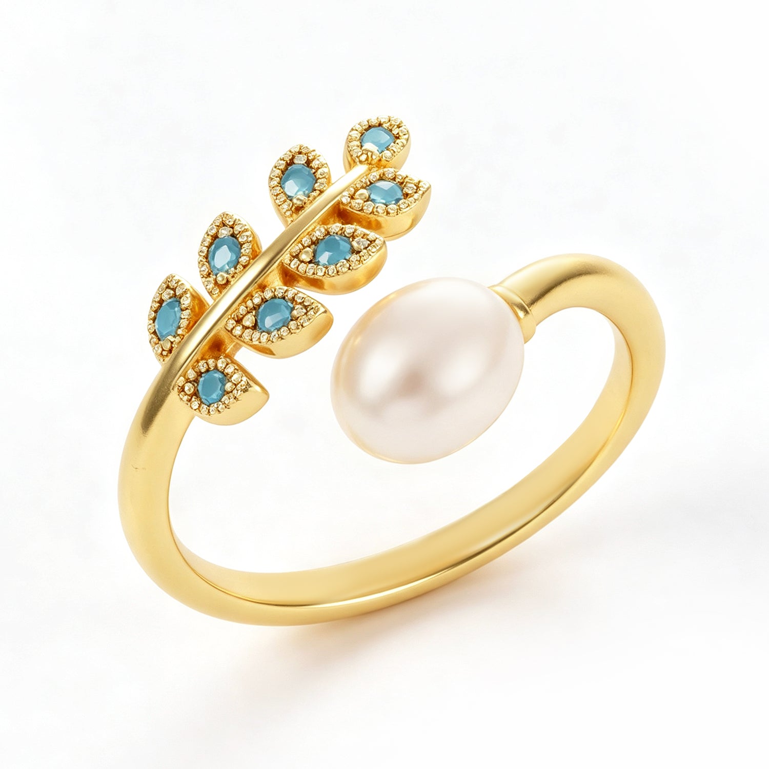 Zircon & Pearl Ring