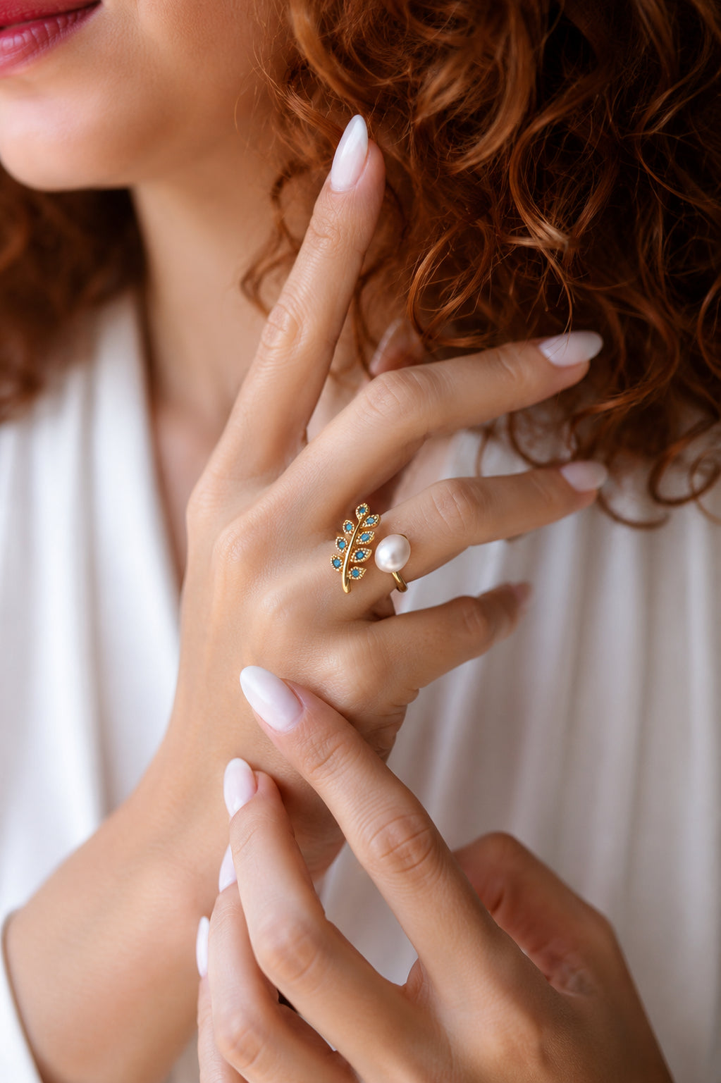 Zircon & Pearl Ring