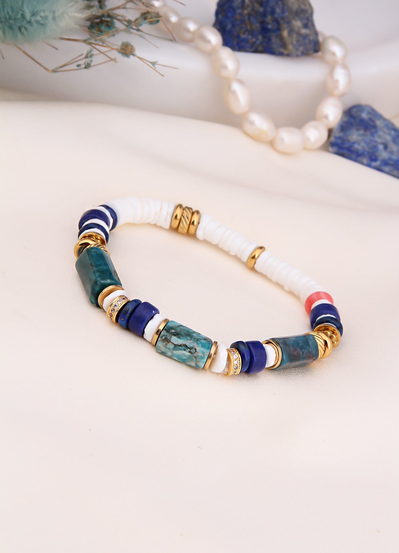 Jasper & Blue Opal Bracelet