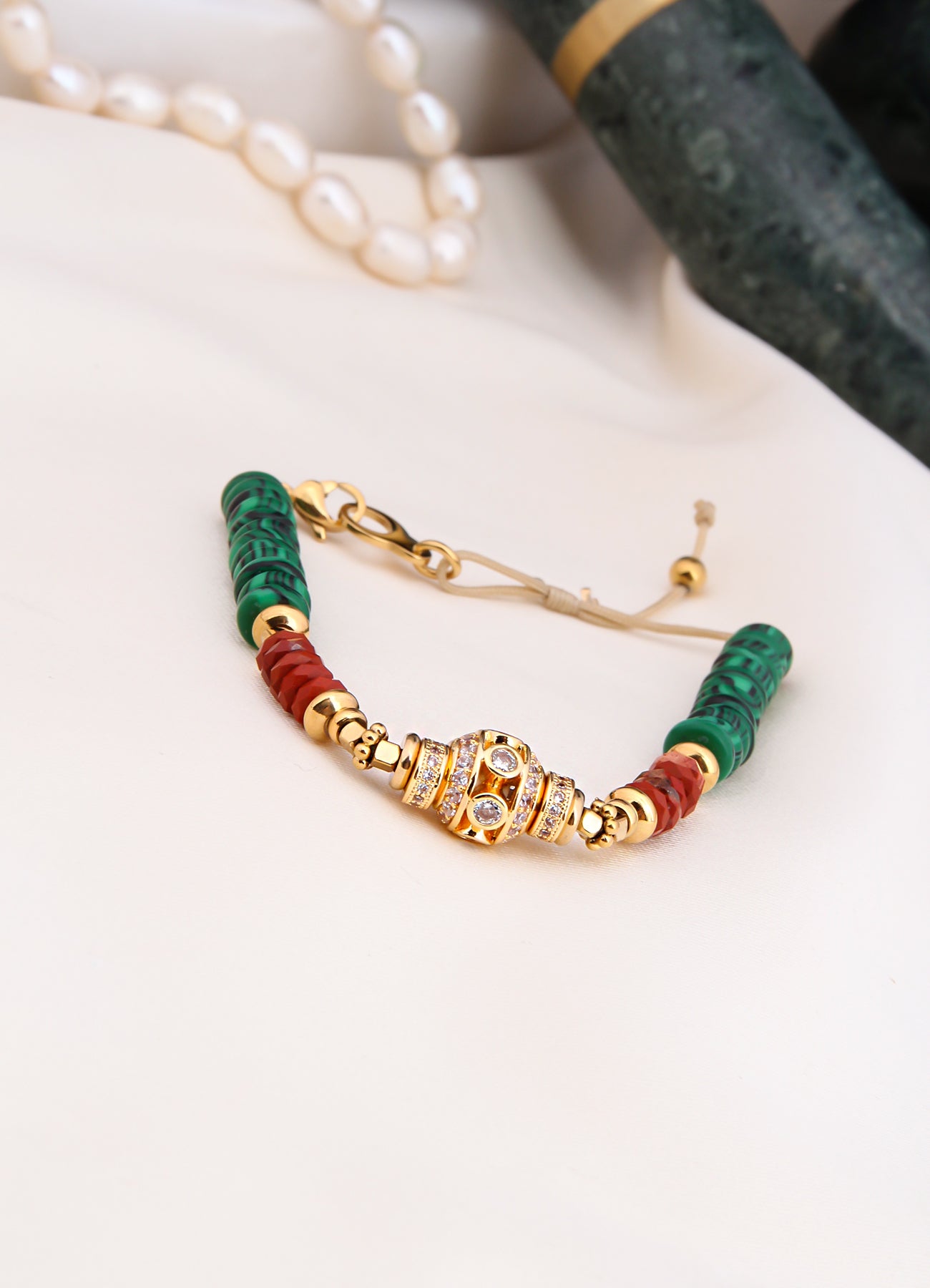 Malahite & Tiger Eyes Bracelet