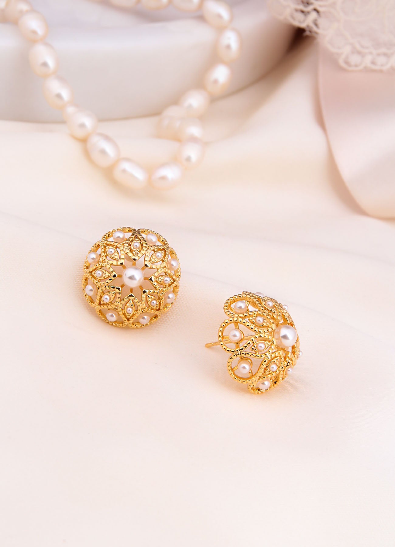 Charlize Pearl Boucles D'oreilles