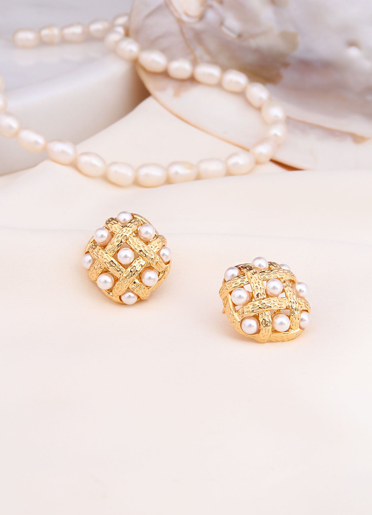 Charlize Pearl Boucles D'oreilles