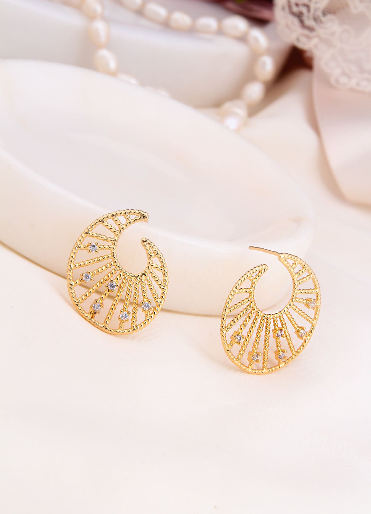 Charlize Zircon Boucles D'oreilles