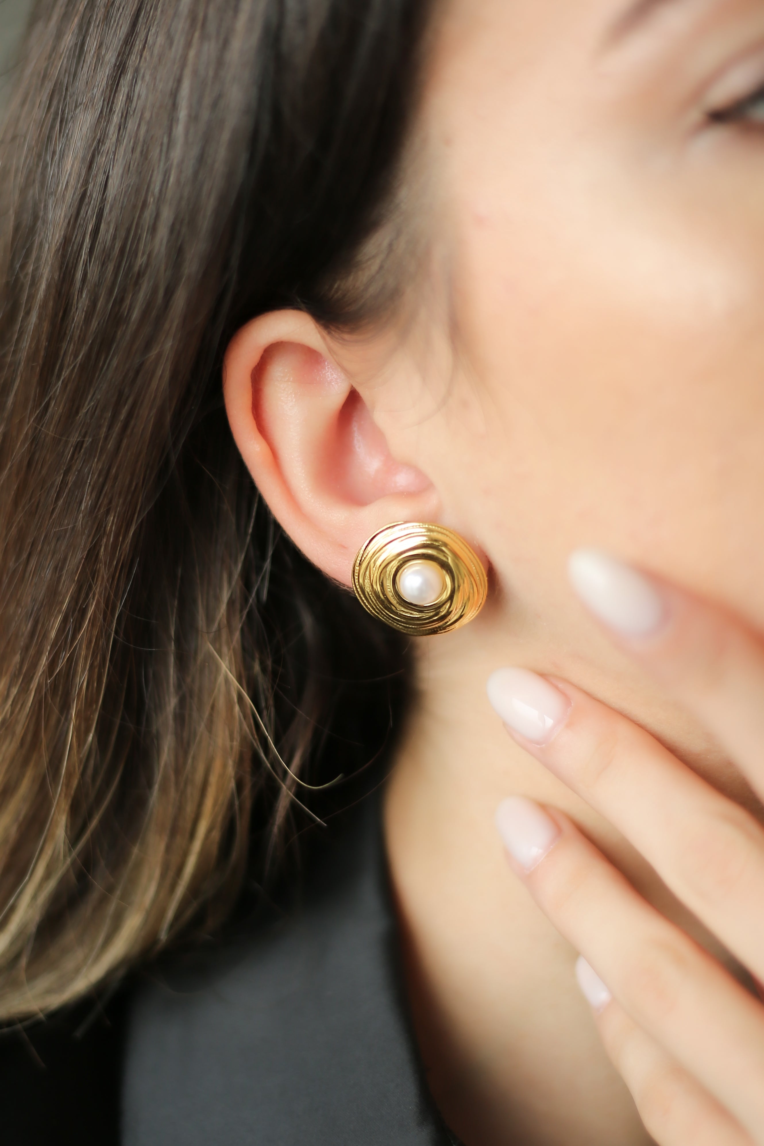 Charlize Pearl Boucles D'oreilles