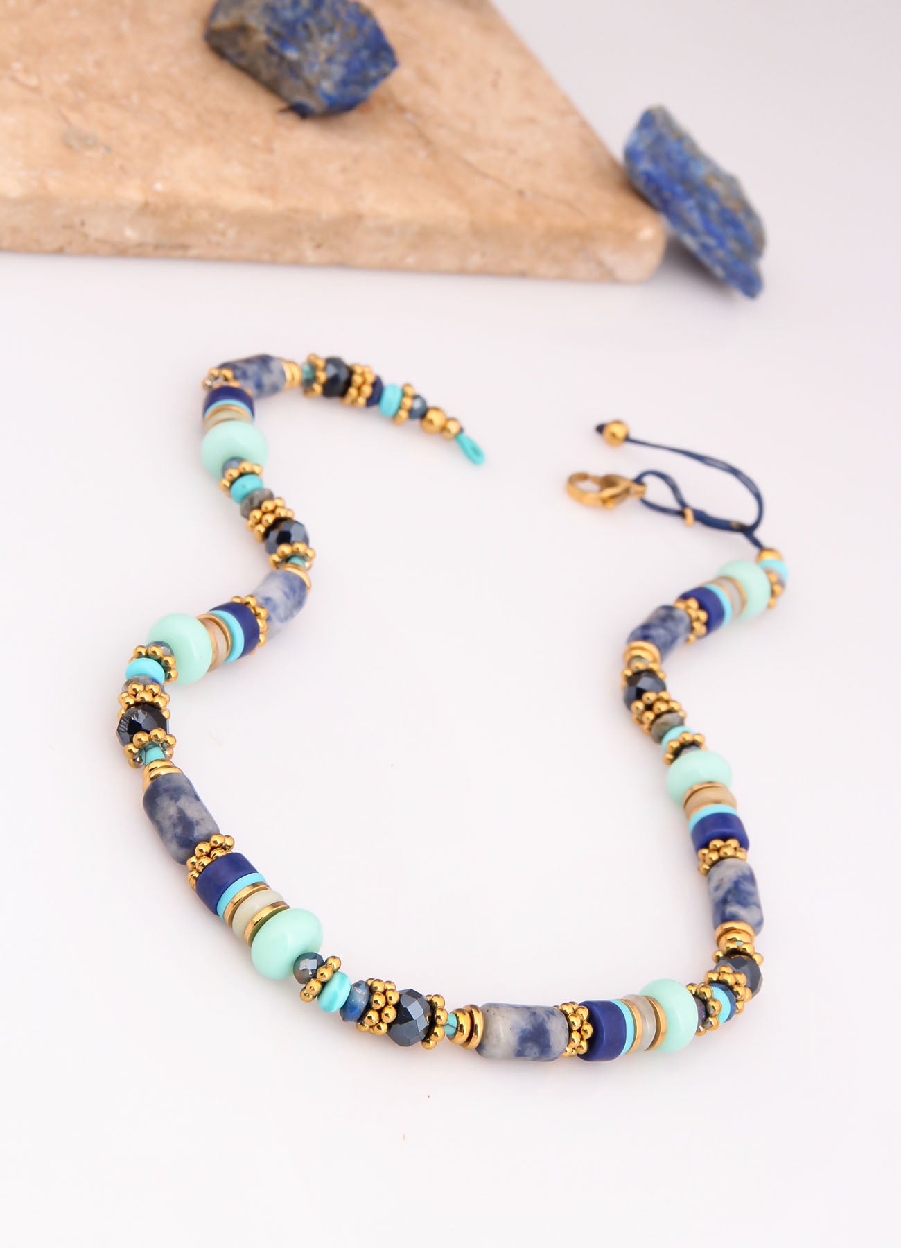 Turquoise & Lapis Necklace