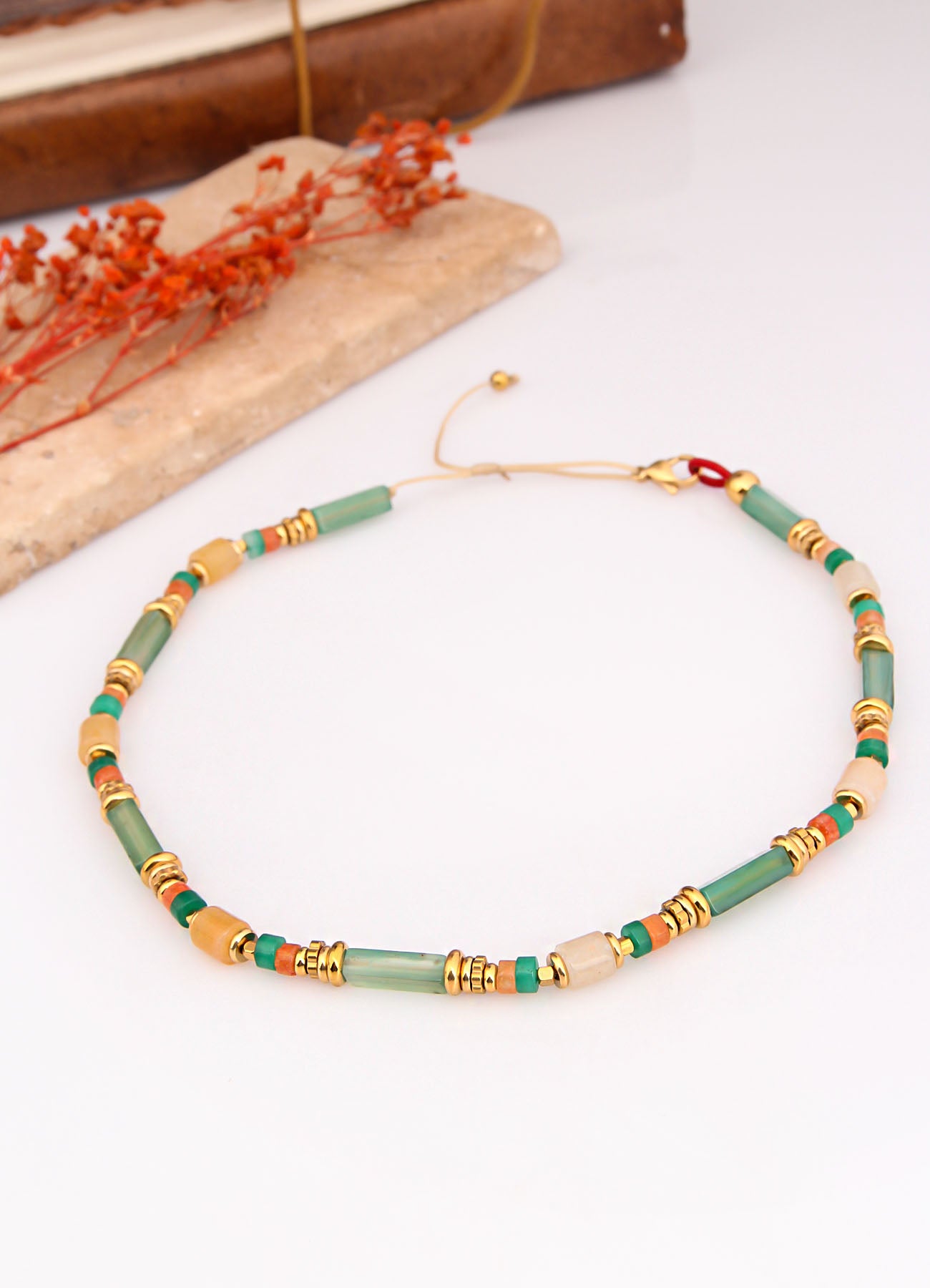 Citrine & Agate Necklace