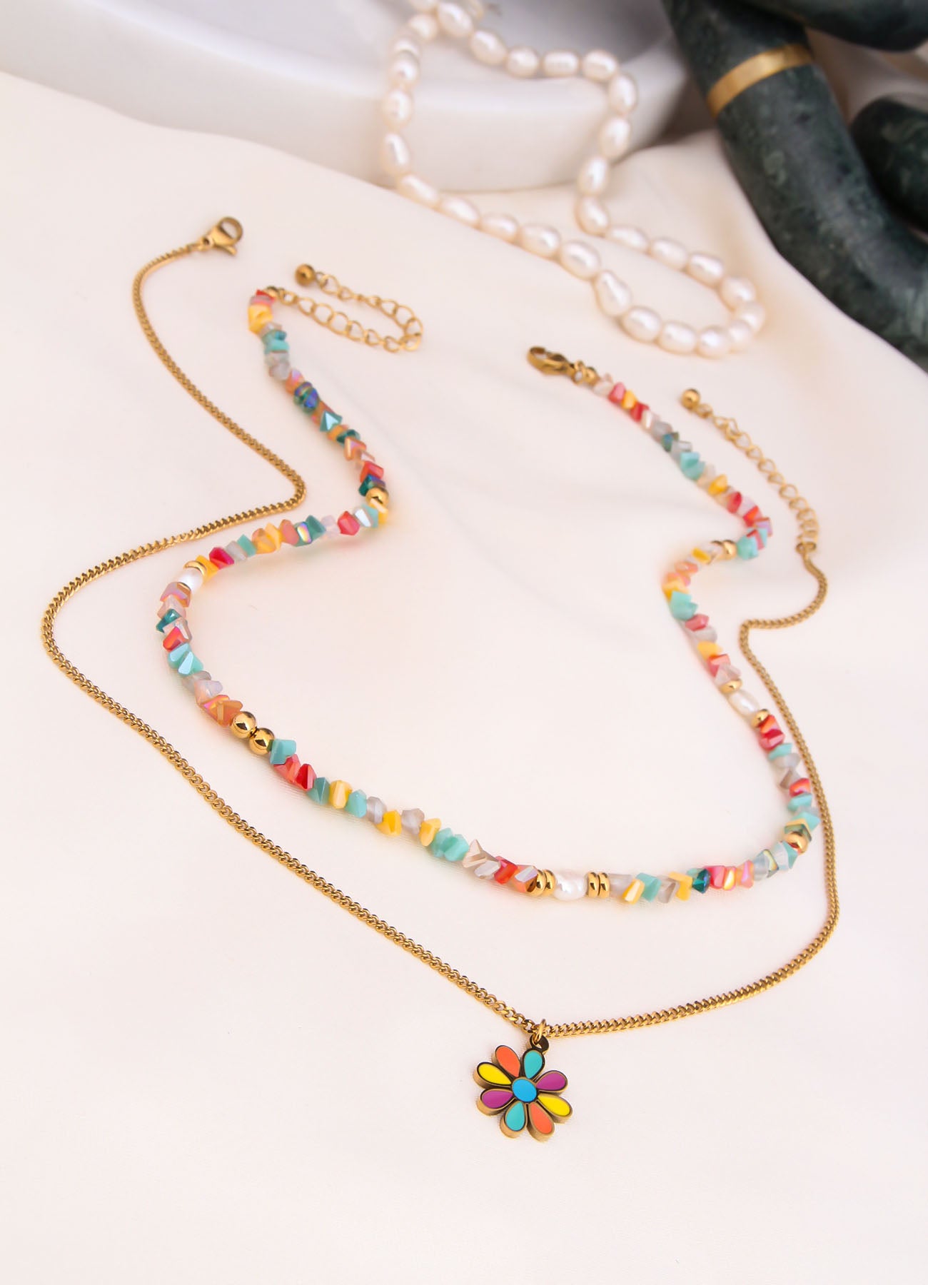 Pearl & Agate Necklace