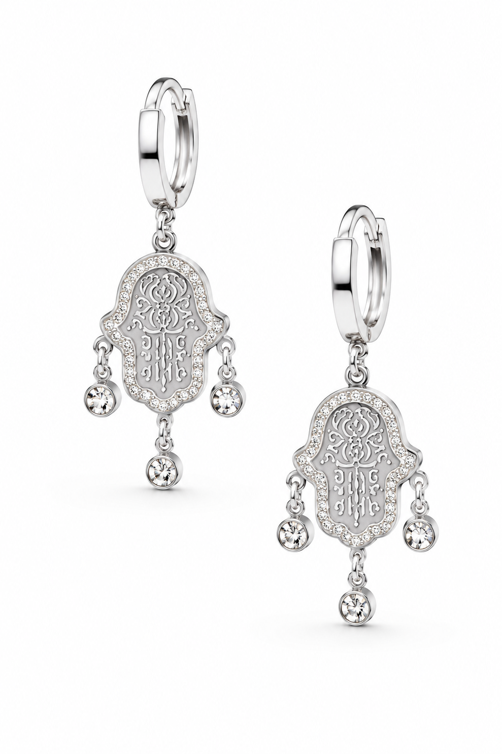 Stainless Steel White Earring