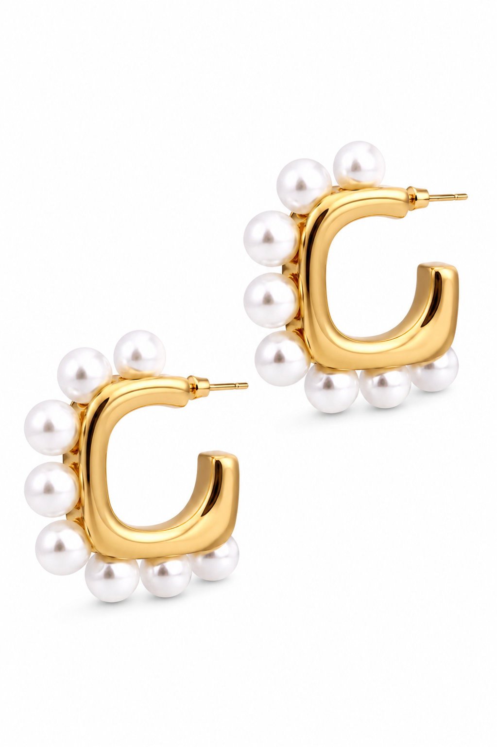 Stainless Steel White Earring