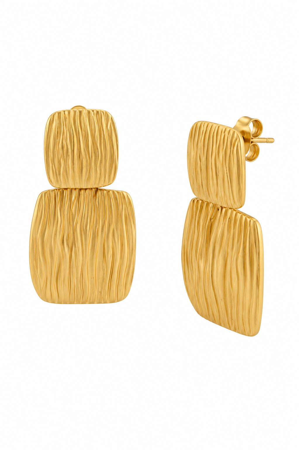 Stainless Steel Gold Earring