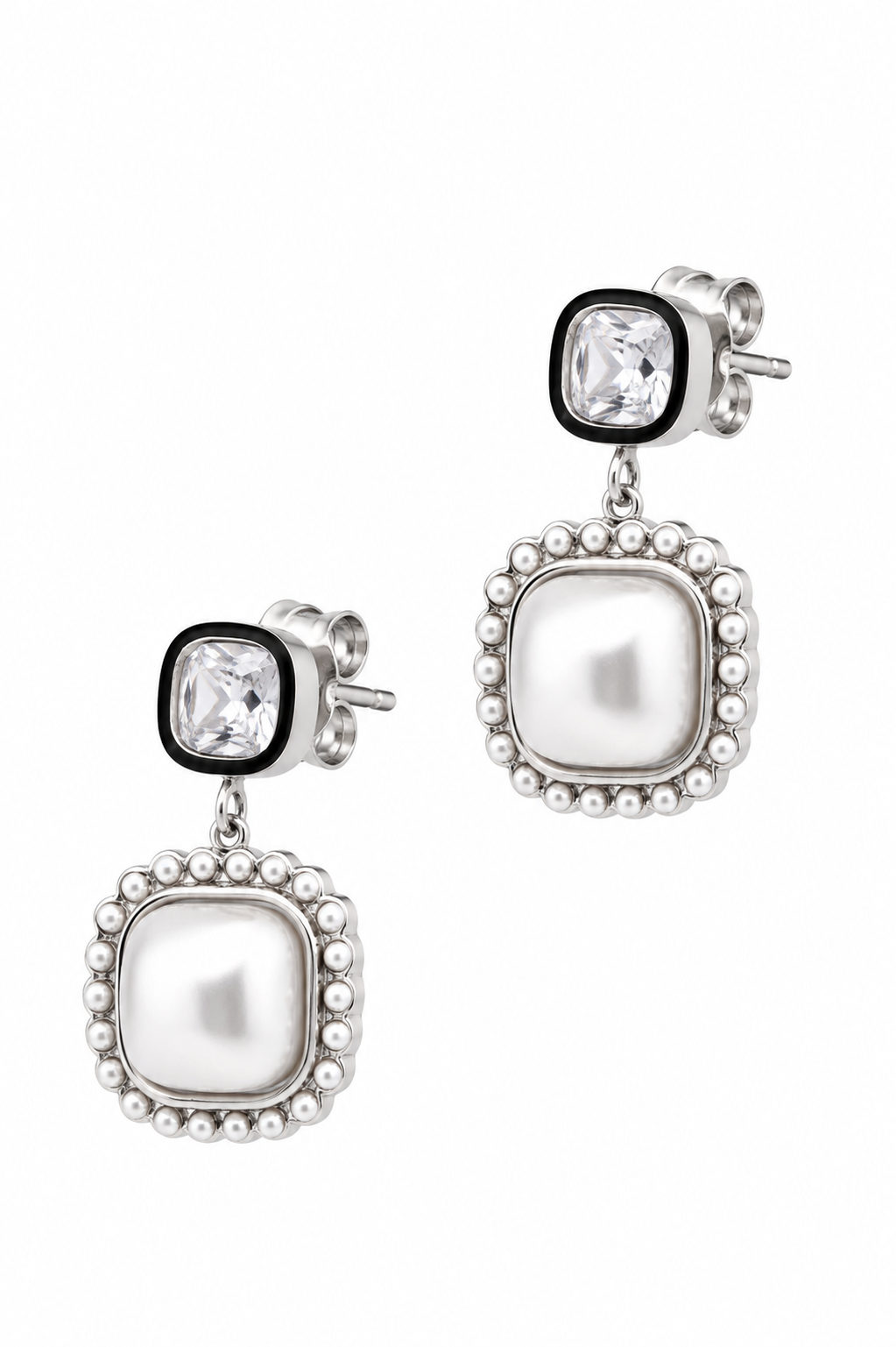 Stainless Steel White Earring