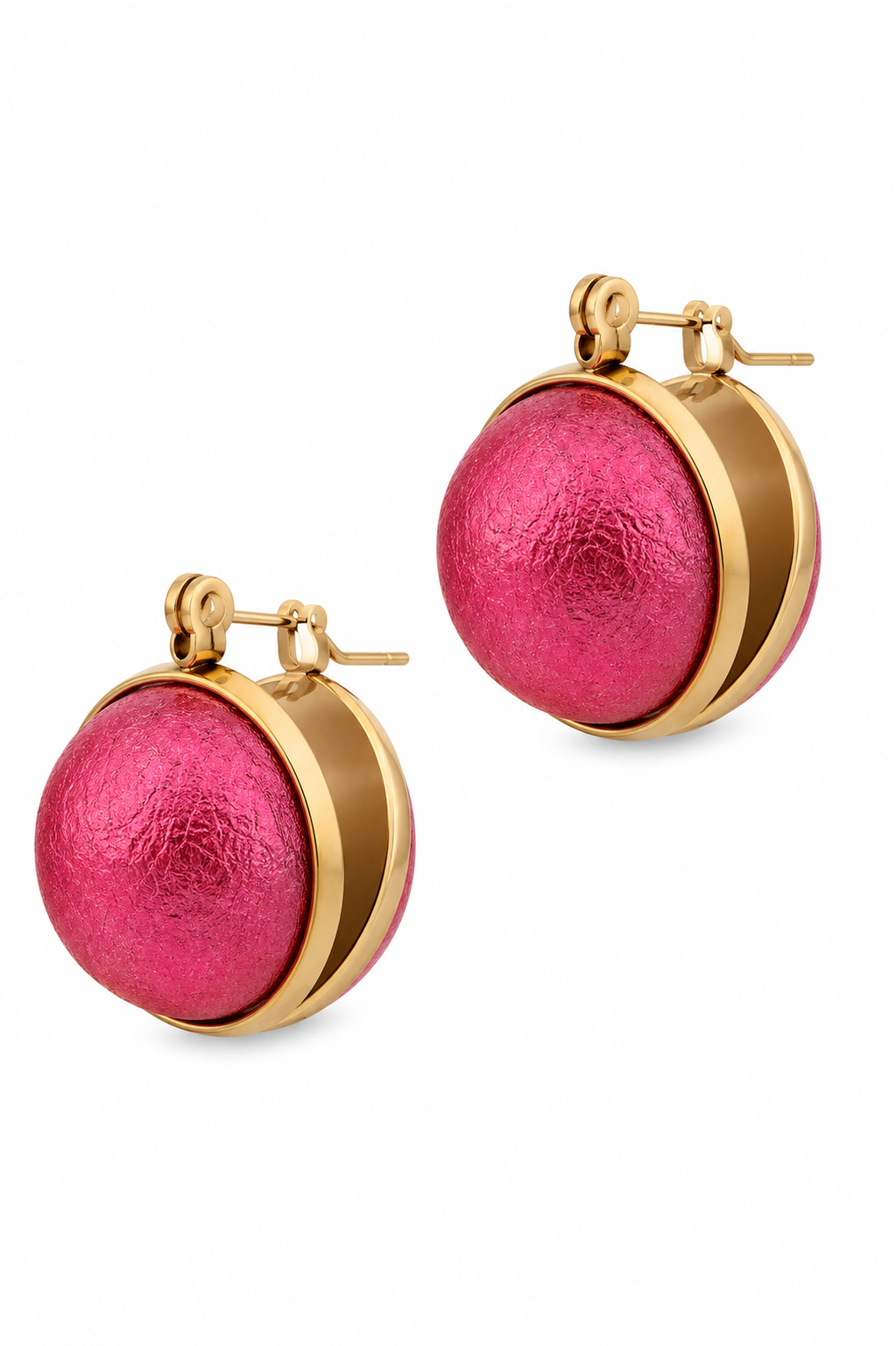 Stainless Steel Red Earring