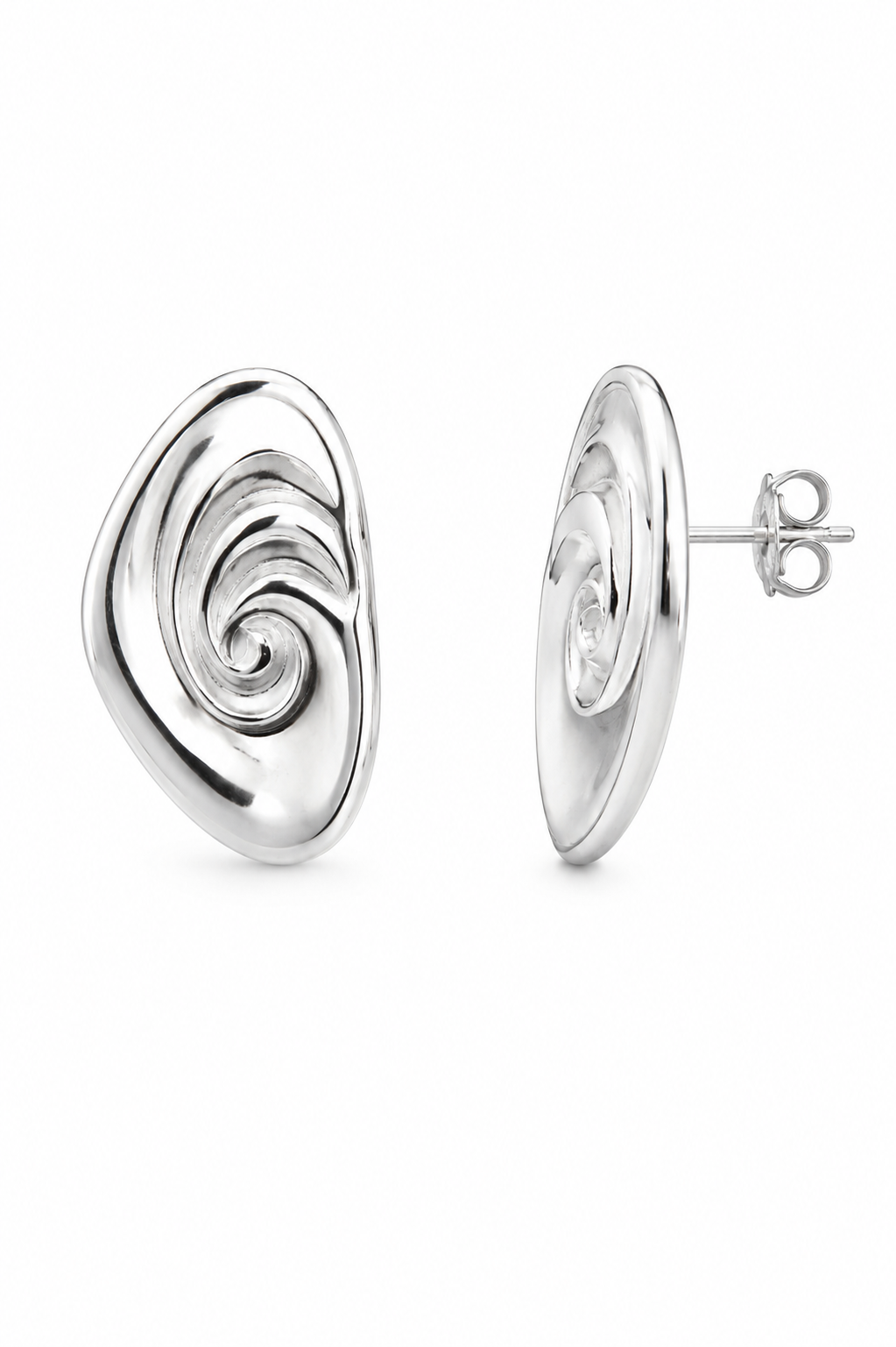 Stainless Steel Silver Earring