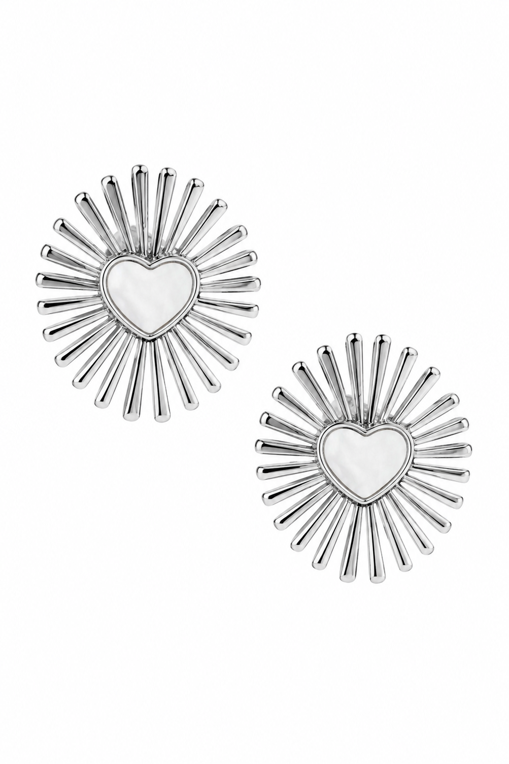 Stainless Steel White Earring