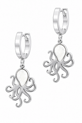 Stainless Steel White Earring