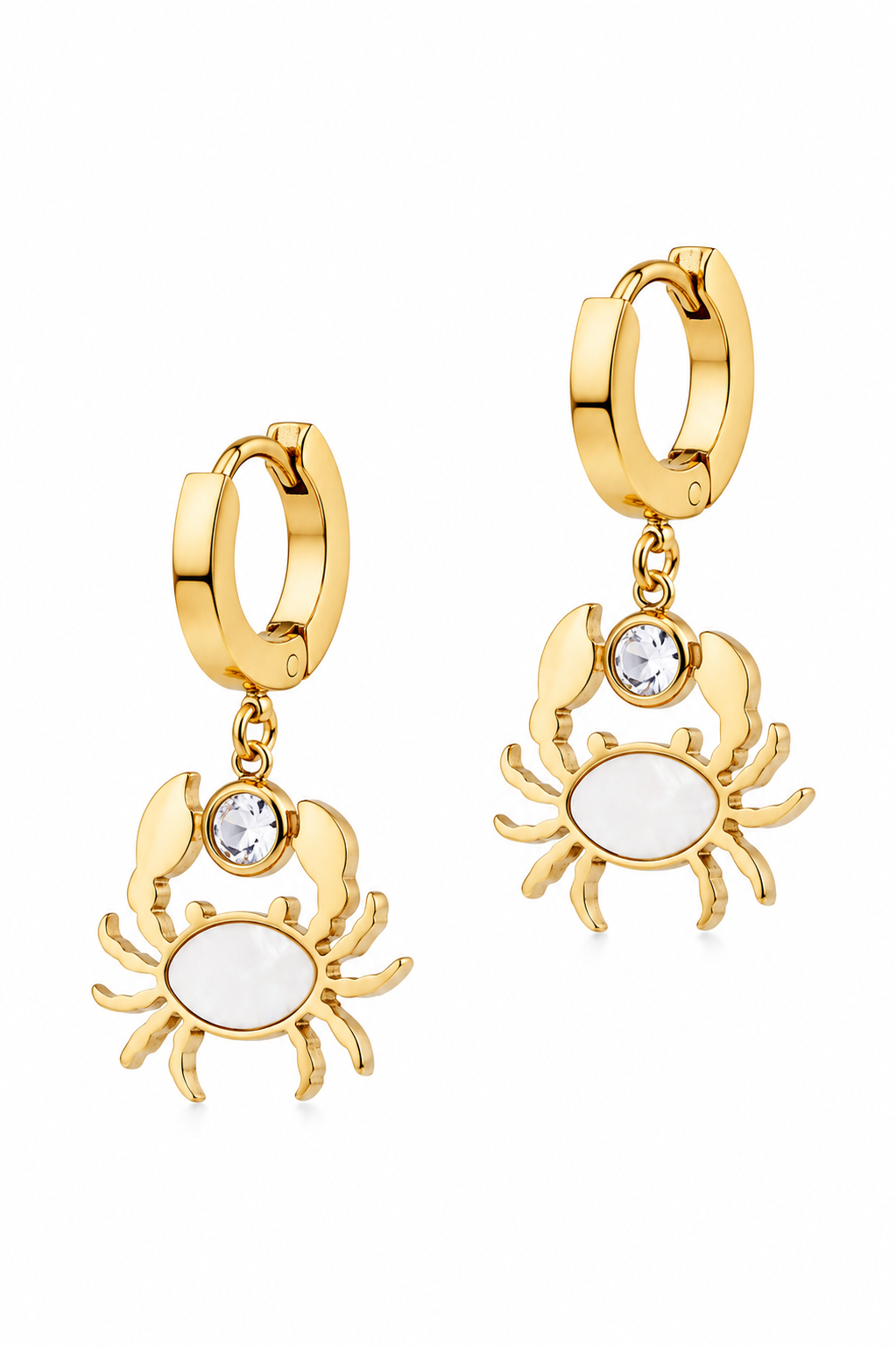 Stainless Steel White Earring