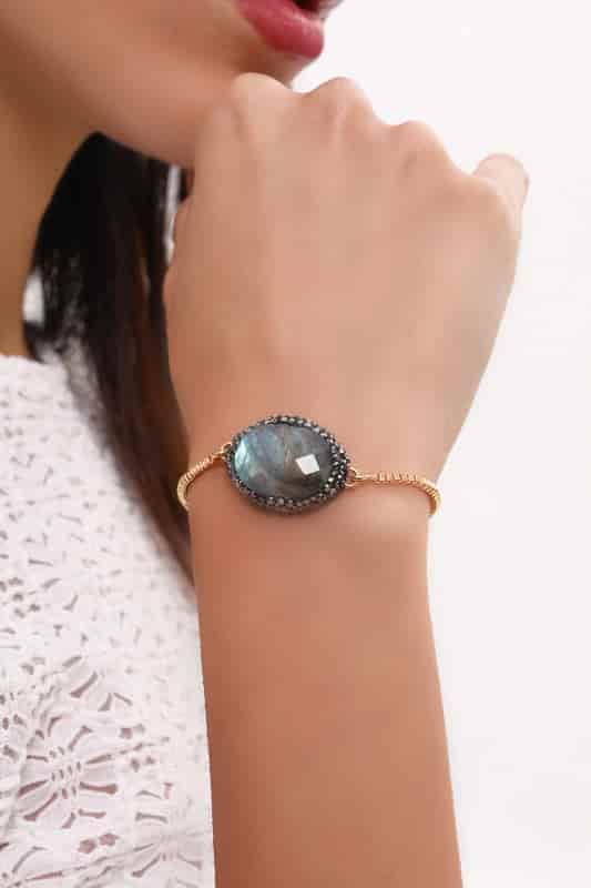 Hematite & Labradorite Bracelet