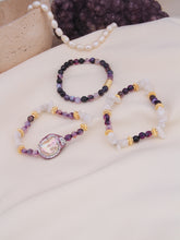 Pearl & Moonstone & Amethyst Bracelet