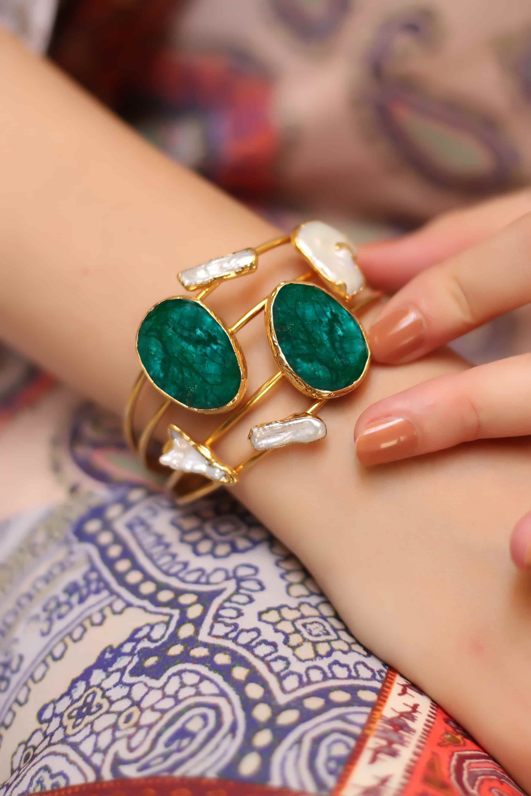 Agate & Pearl Bracelet