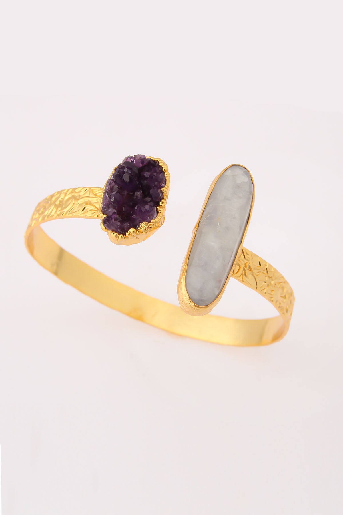 Amethyst & Moonstone Bracelet