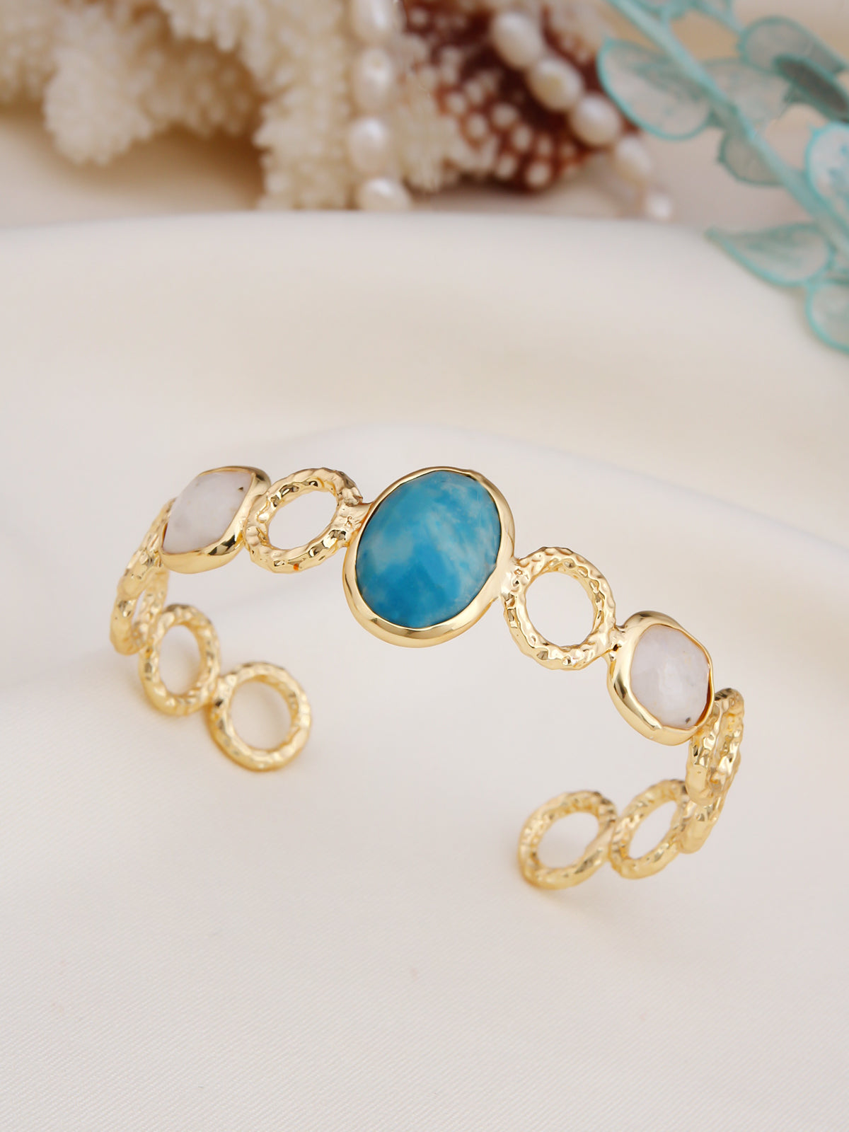 Larimar & Moonstone Bracelet
