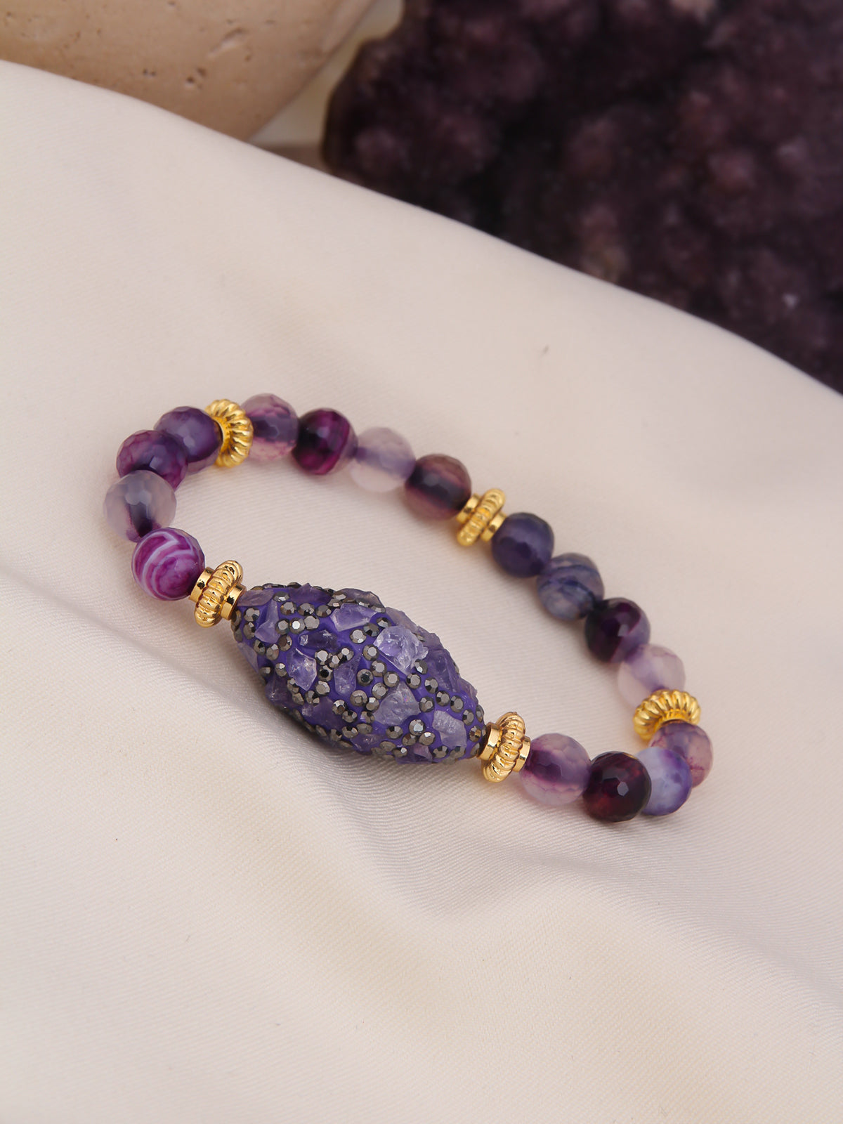 Agathe & Hematite Bracelet