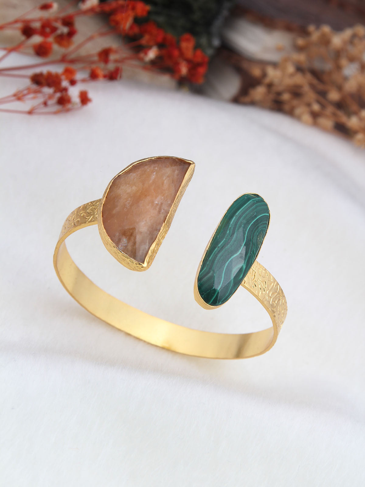 Citrine & Malahite Bracelet