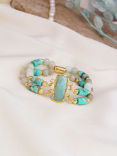 Amazonite & Moonstone & Turquoise Bracelet