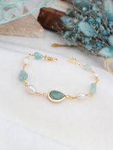 Amazonite & Pearl Bracelet