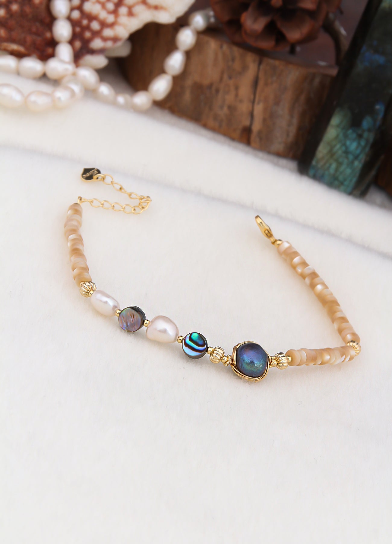 Ocean Nacre & Pearl Bracelet