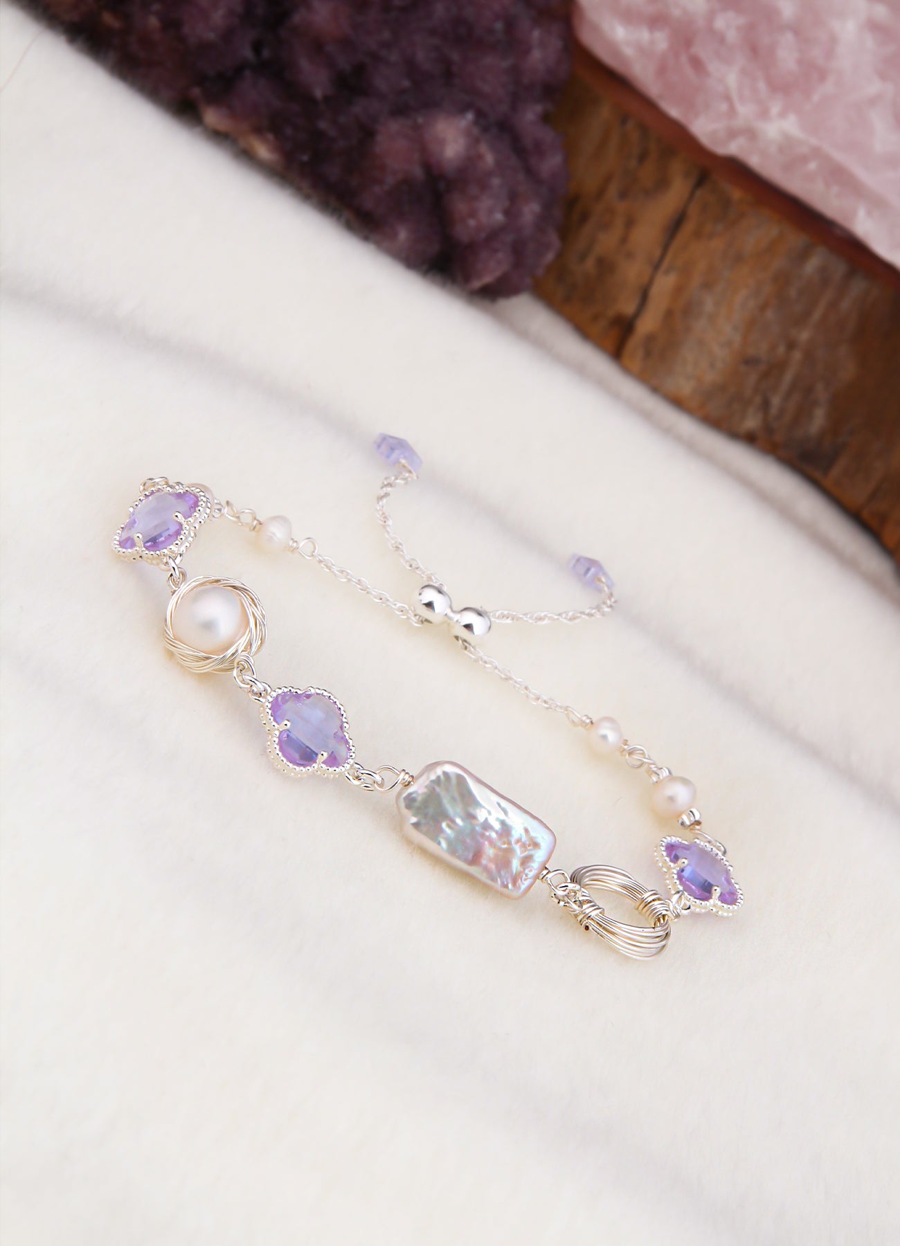 Zircon & Pearl Bracelet
