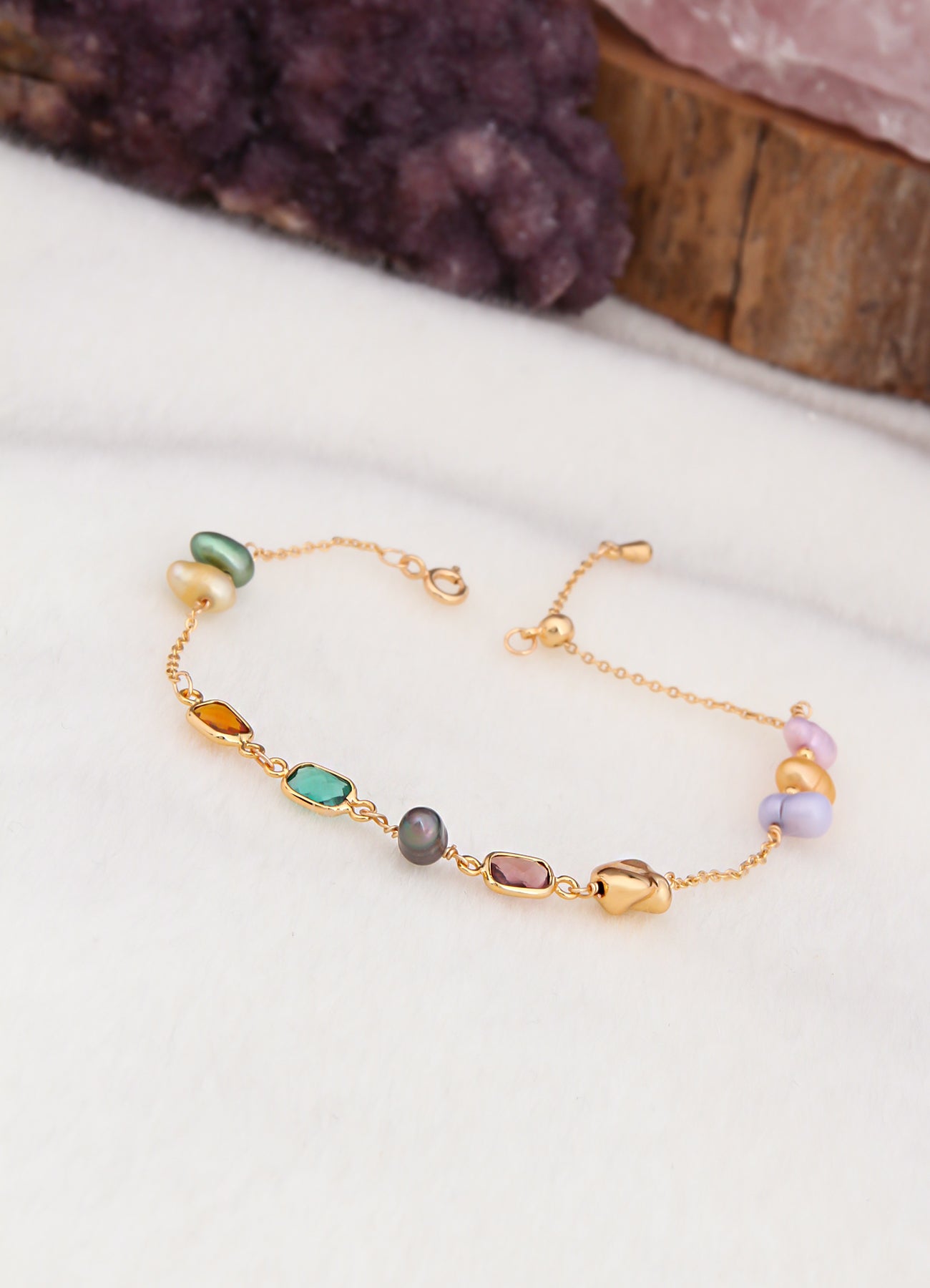 Zircon & Pearl Bracelet