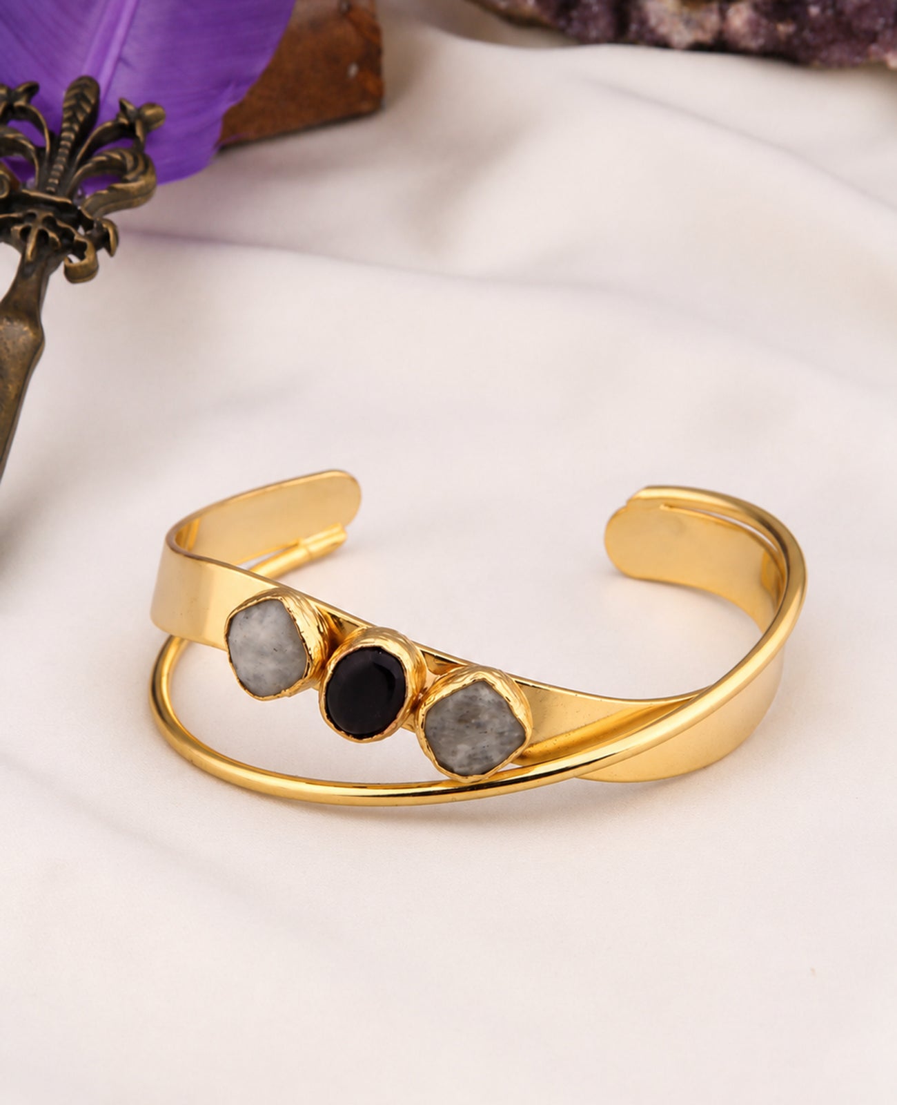 MoonStone & Onix Bracelet
