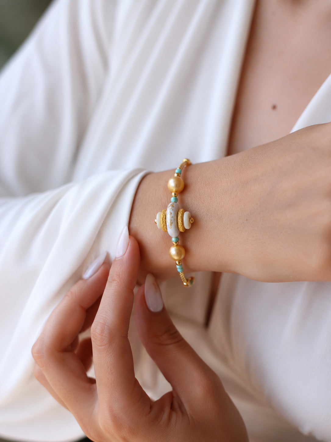 Pearl & Turquoise Bracelet