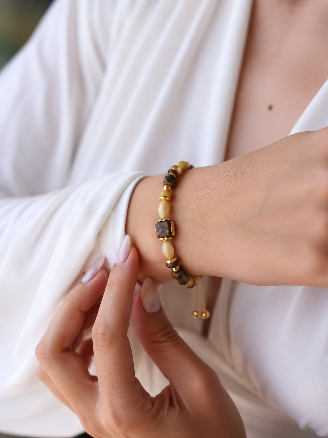 Citrine & Tiger Eyes Bracelet